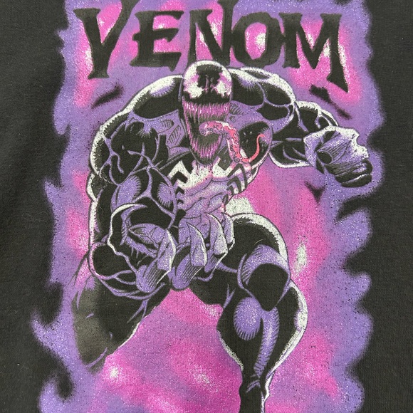 Marvel Venom Men’s Black and Purple Hoodie size S - Picture 4 of 4